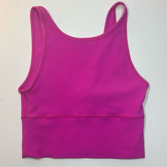 lululemon athletica Tops - Lululemon Power Pivot Ribbed Tank Top Hot pink